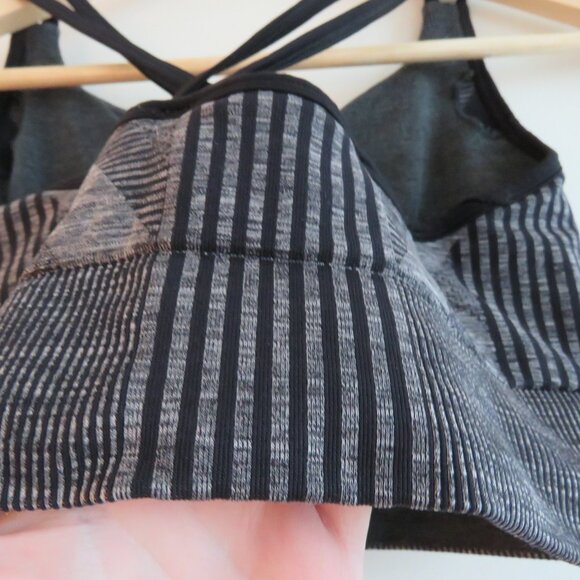 SMARTWOOL Merino Intraknit Strappy Bra in Black Heather Gorpcore - Size M - Picture 11 of 15